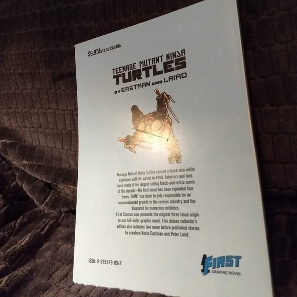 Vintage 1986 Teenage Mutant Ninja Turtles Graphic Novel #1 - Picture 4 of 6